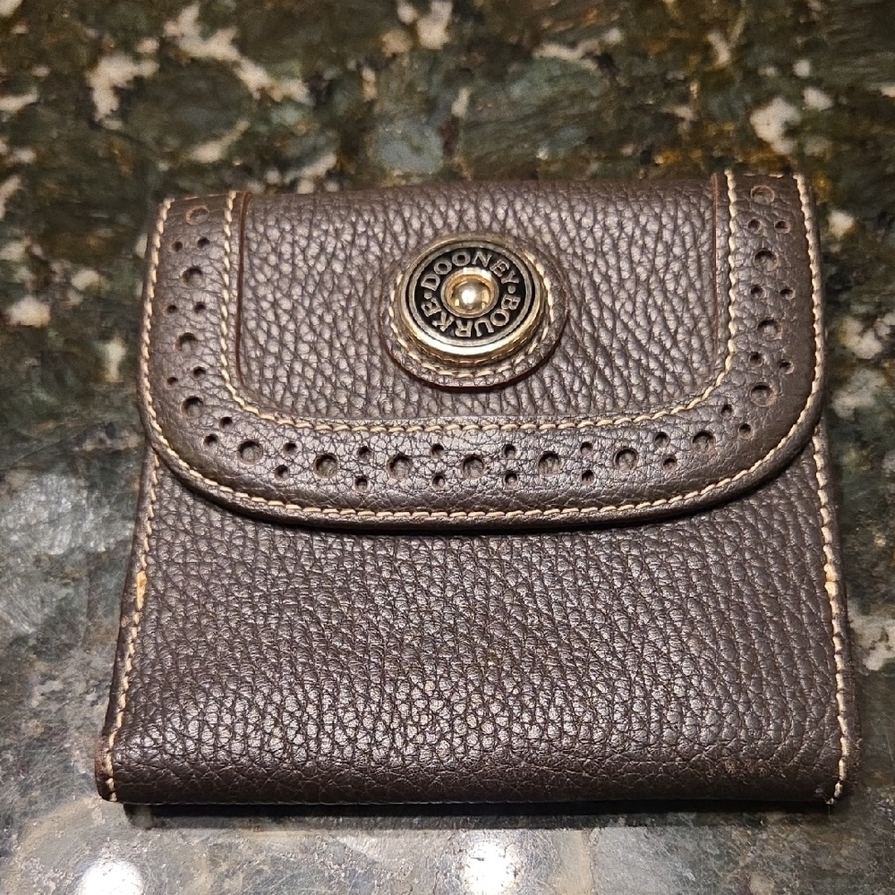 Dooney & Bourke Dark Brown Leather Wallet